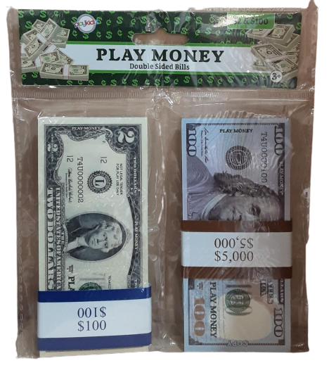 Play Money $2 & $100