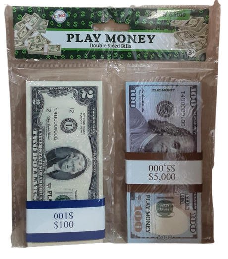 Play Money $2 & $100