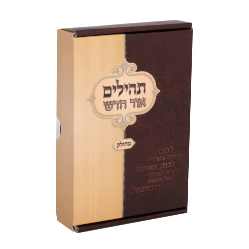 תהלים אור חדש מחולק כ"ח כרכים בקופסא
