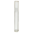 Plastic Mezuzah- Clear with Rubber Cork 12 cm with The Letter Shin
