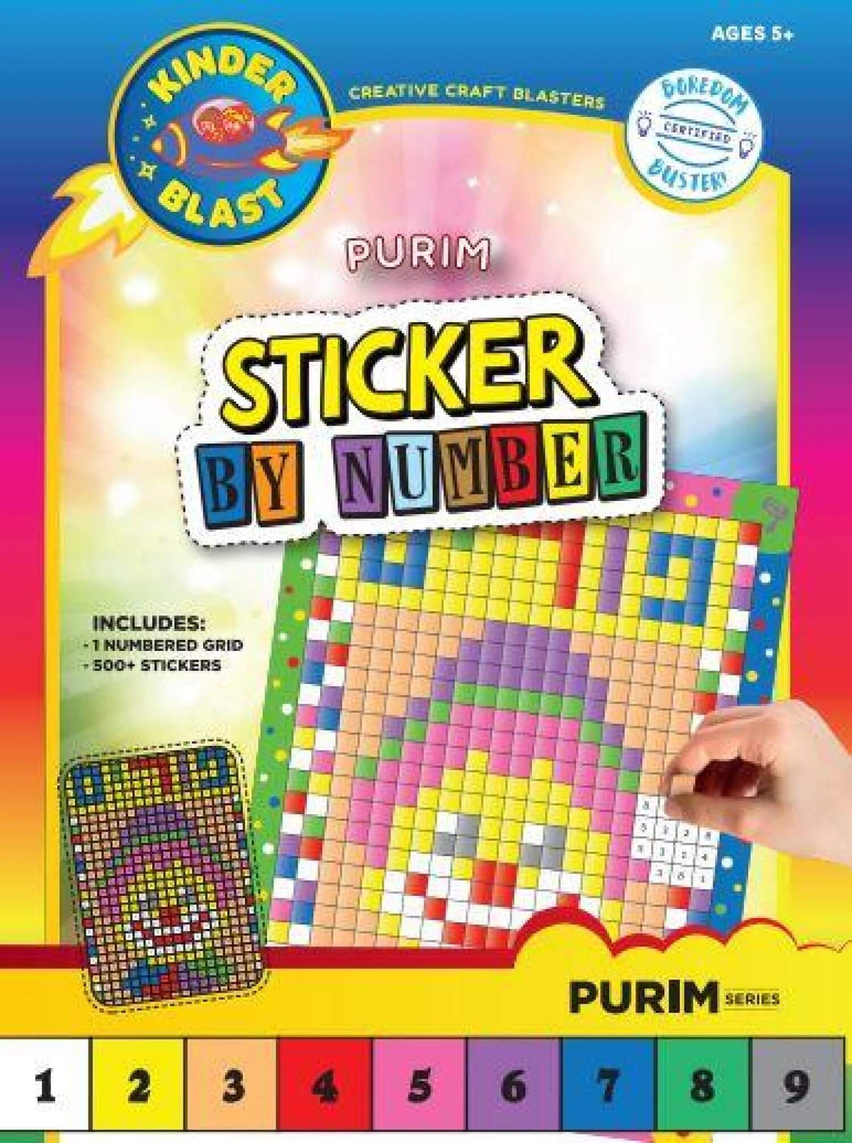 Purim Sticker by Number