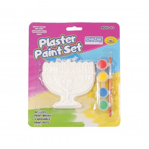 Plaster Paint Set Menorah