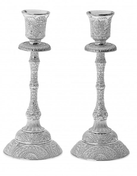 Candlesticks Silver plated Fligree