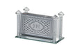 MATCH BOX HOLDER CRYSTAL WITH CRUSHED STONES #1006