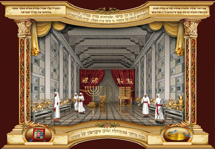 LAMINATED POSTER INSIDE BEIT HAMIKDASH -