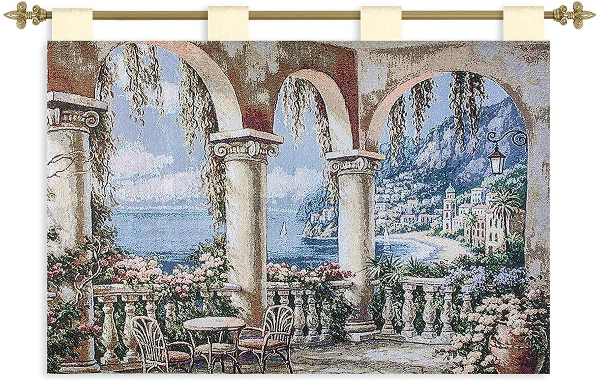 Ralcim Cotton Jacquard Woven Tapestry Wall Hanging ( Cottage Park 26"x36")