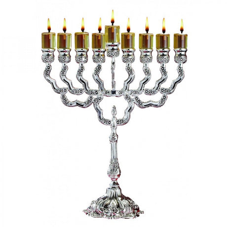 Silver Plated Oil Menorah