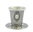 Kiddush Cup With Saucer Silver Plated