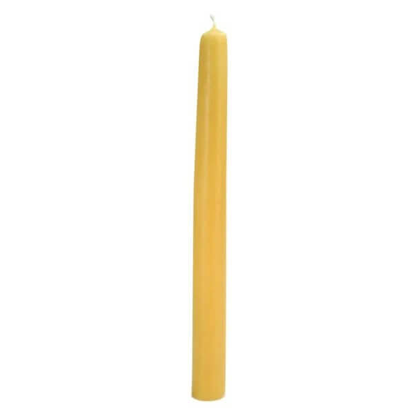 Yom Kippur Candle - Yellow - Made with 100% pure beeswax