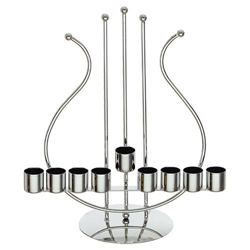 Metal "string" Menorah - 29 CM