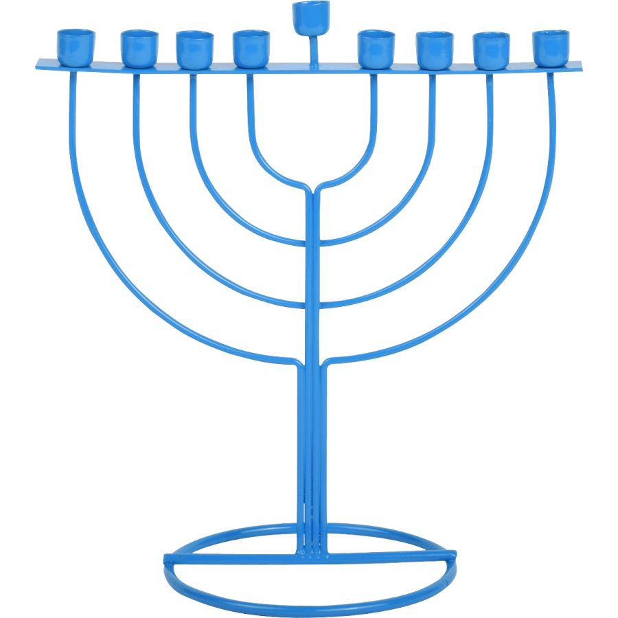 WireFrame Menorah - Blue