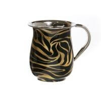 Washing Cup - Stainless Steel - Black & Gold