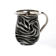 Washing Cup - Stainless Steel - Black & Silver
