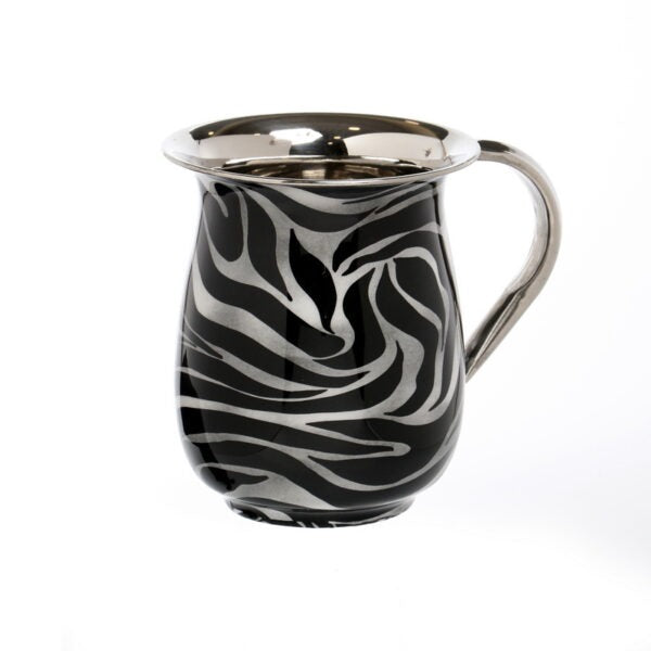 Washing Cup - Stainless Steel - Black & Silver
