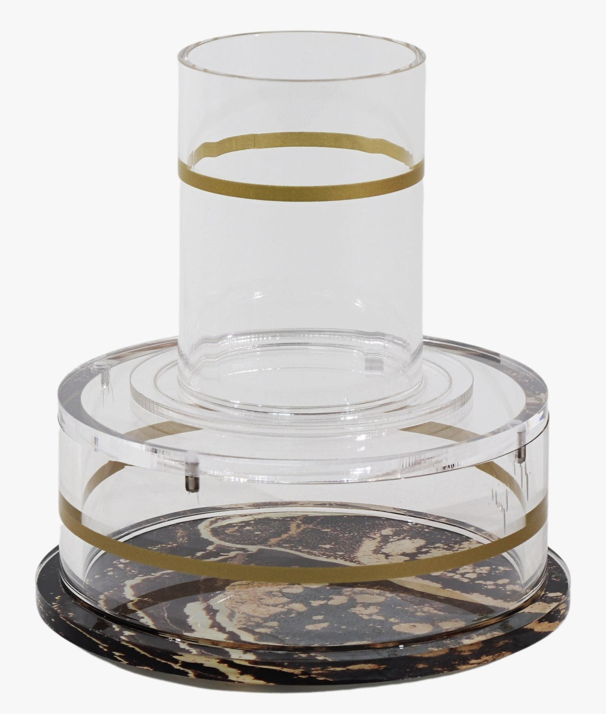 Acrylic Mayim Achronim -Marble Black And Gold
