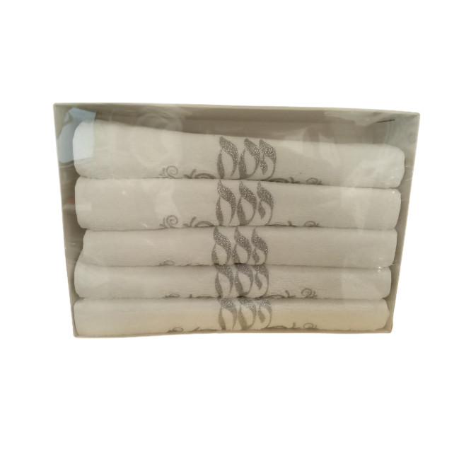 Passover/Pesach Towel - Set of 5 - Silver