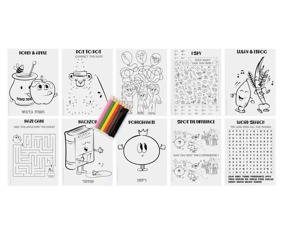 New Year Colouring Set