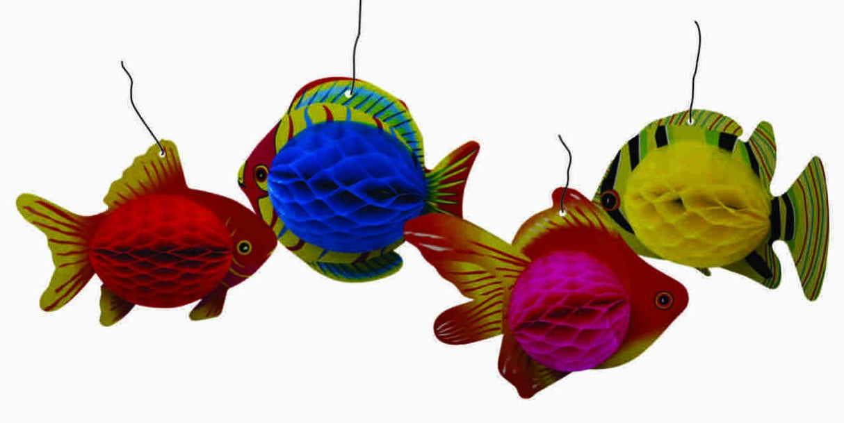 Noy Sukkah, 4 Fish set Hanging