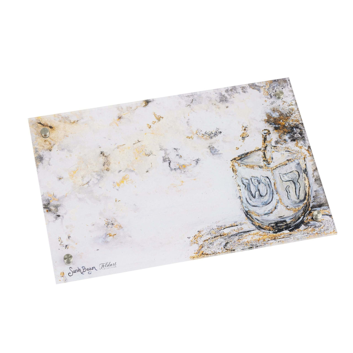 Chanukah Tray - Artwork By Sarah Begun -Large