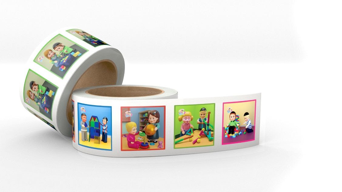 Kindervelt Dr. Stickers -Playtime-2-Theme 100 Pc.