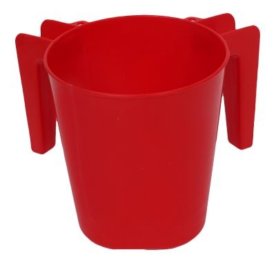 Plastic Washing Cup Red