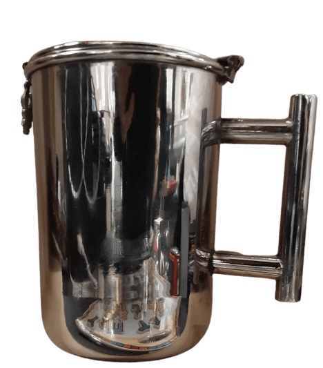 TZEDAKAH BOX Stainless Steel
