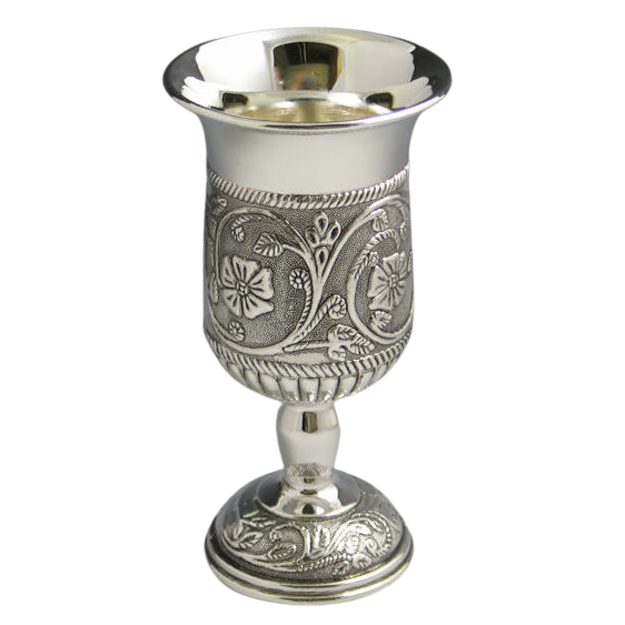Kiddush Cup Flower Design