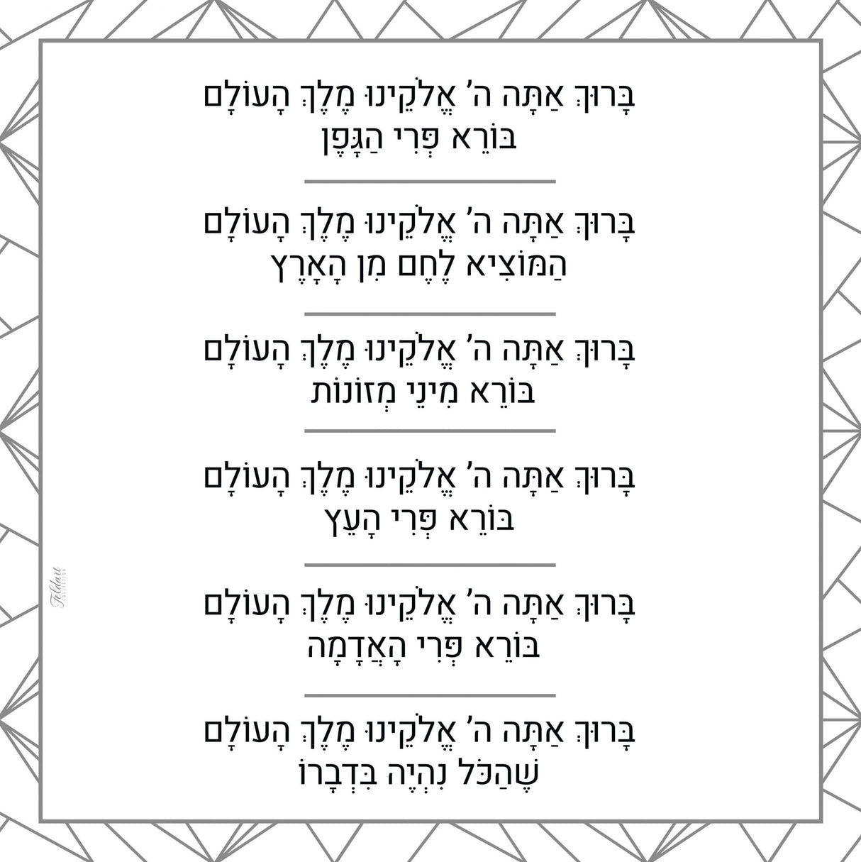 Brochos – Grey/White