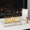 Leather Chanukah Tray (Medium)