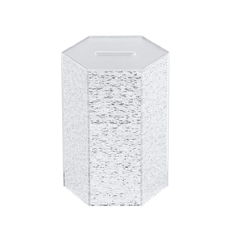 Silver Acrylic Tzedakah Box (charity)