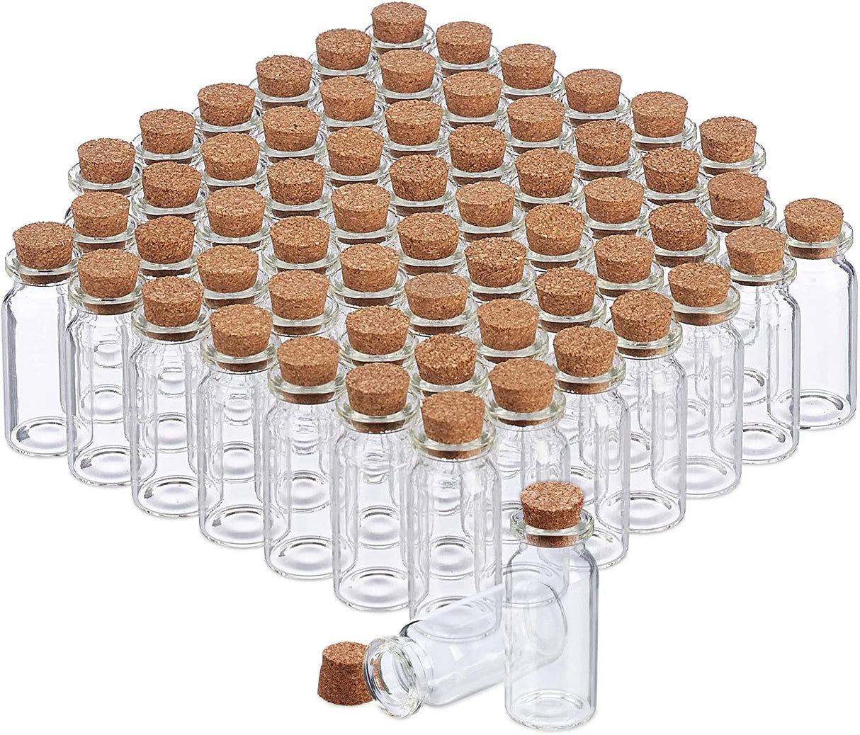 glass bottles with corks