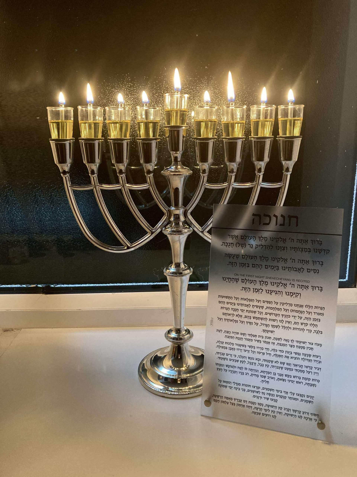 Chanukah Brochos Tabletop