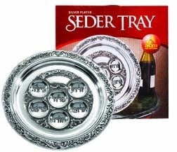 Ner Mitzvah Silver Plater Seder Plate