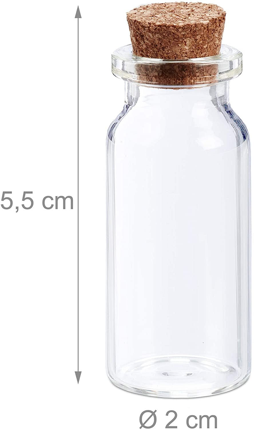 glass bottles with corks