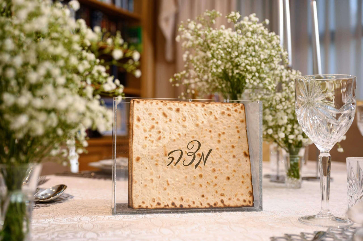 Matzo Box Square Silver Glitter