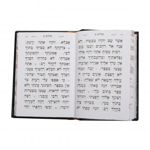 תהלים - באותיות גדולות /Tehilim Medium 5X7 Antique Leather Bronze