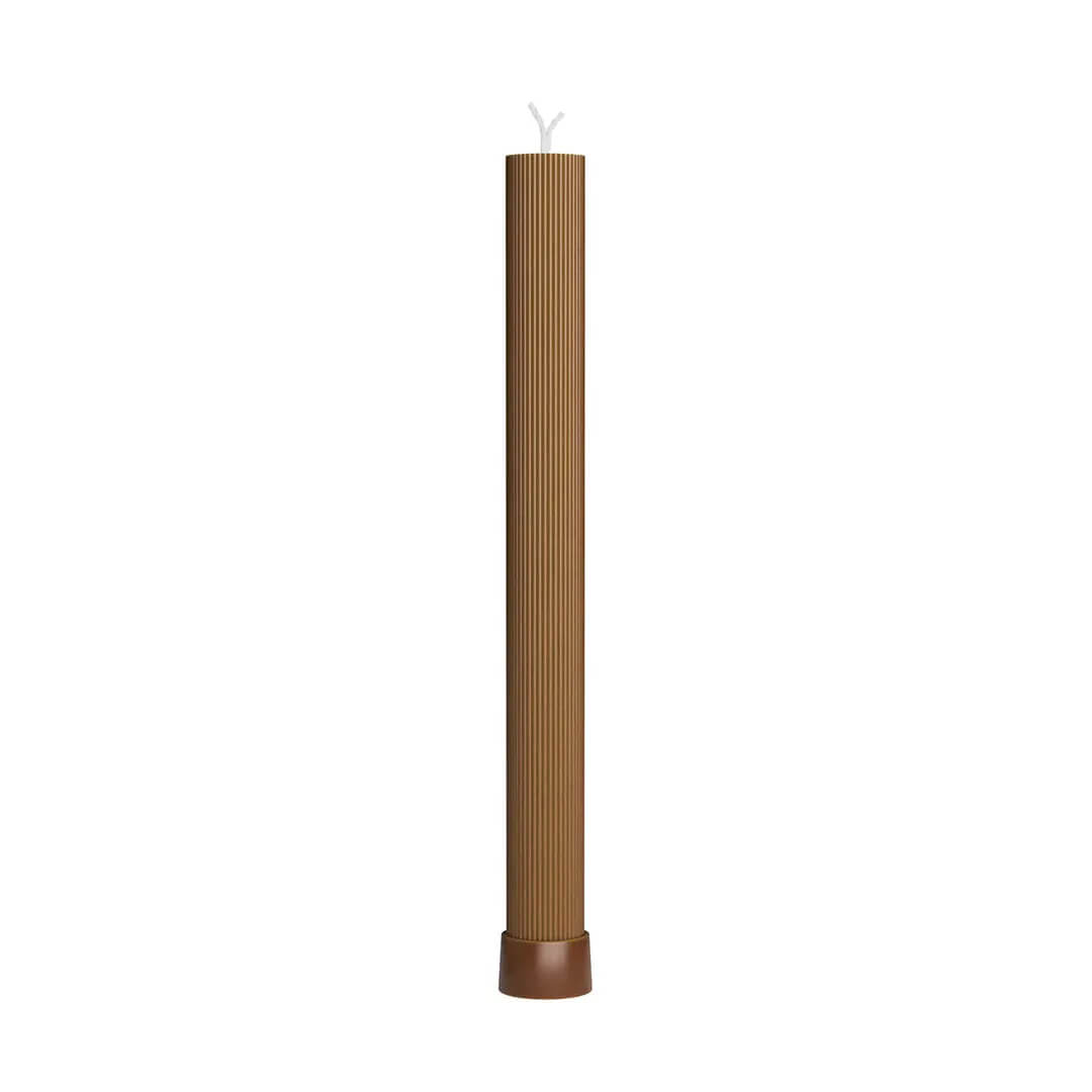 Pillar Havdalah Candle - Brown