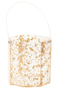 Ice Bucket Lucite Gold Flakes