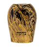 Tzedakah box Gold Abstract with Gold Flares