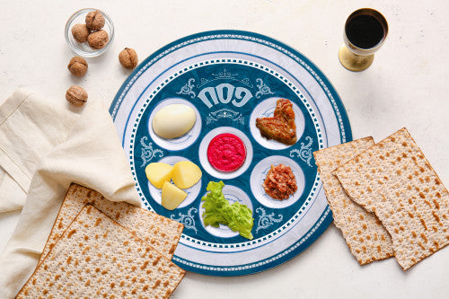 Seder Plate - Melamine Marble Design