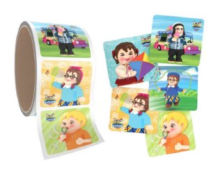 Mitzvah Kinder Smileys Sticker Roll Fun Day Theme