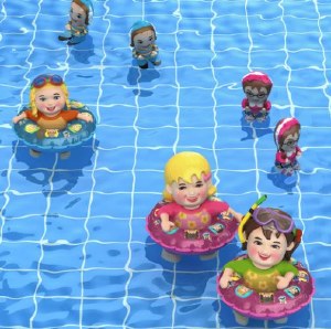 Mitzvah Kinder Floating Mentchees Goldy 45cm