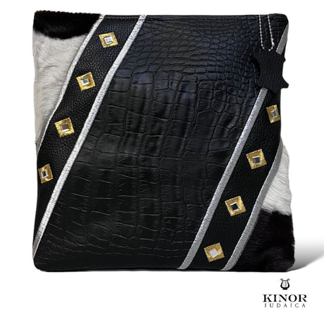 CHASSID STYLE TEFILLIN BAG LEATHER & FUR ( SHELF PRICE ONLY ) NON PERSONALISED