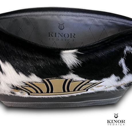 CHASSID STYLE TEFILLIN BAG LEATHER & FUR ( SHELF PRICE ONLY ) NON PERSONALISED