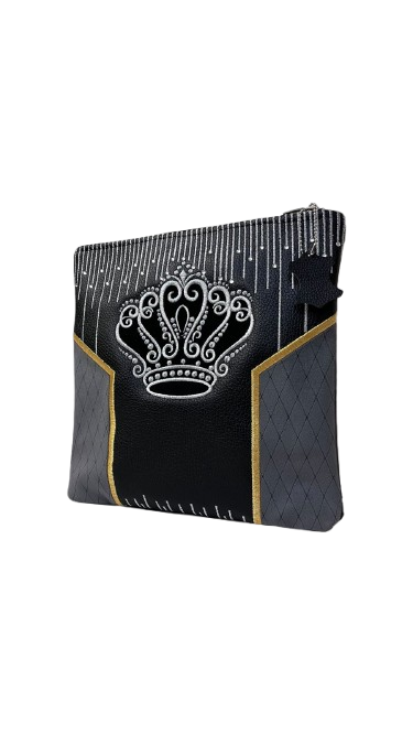 CHASSID STYLE TEFILLIN BAG LEATHER & FUR ( SHELF PRICE ONLY ) NON PERSONALISED