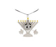 Light Up Menorah Necklace