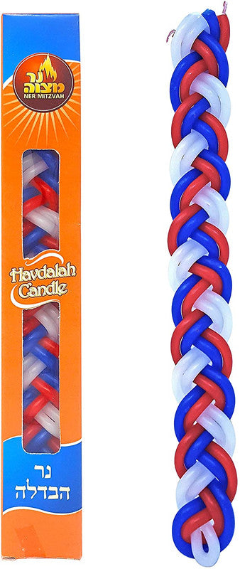 Ner Mitzvah Multi-Colored Havdalah Candle