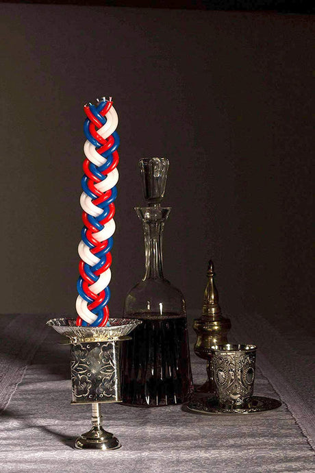 Ner Mitzvah Multi-Colored Havdalah Candle