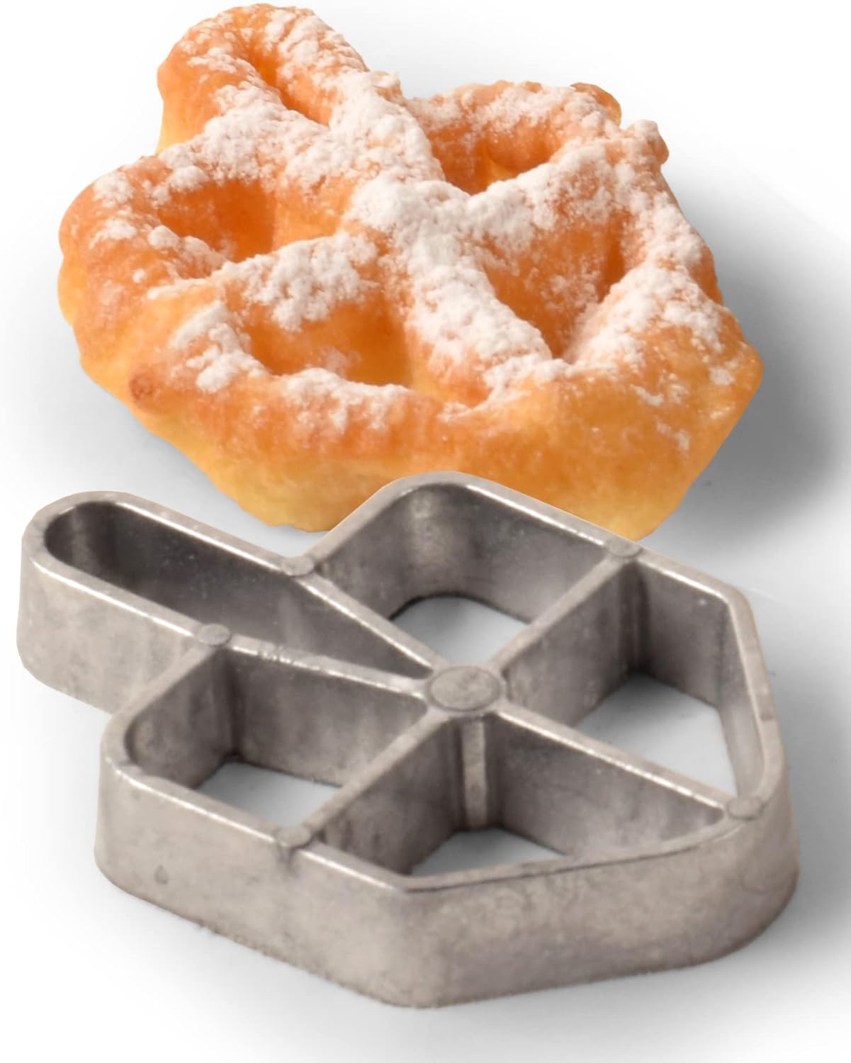 Chanukah Fritlach Rosette Maker - Stainless Steel Rosette Iron Set With Handle