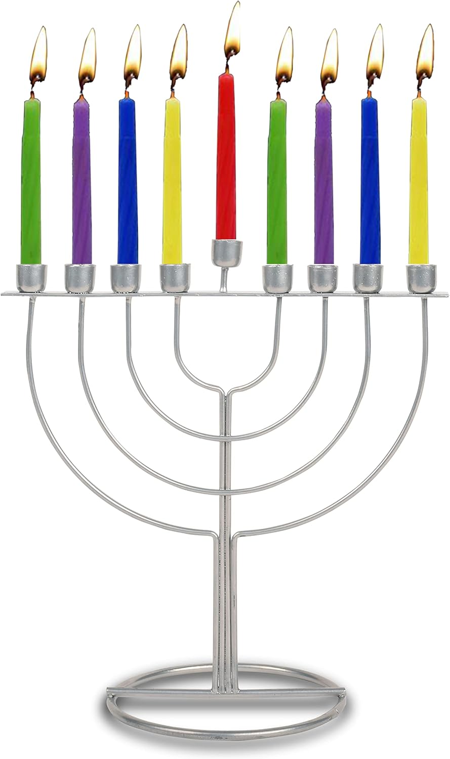 WireFrame Menorah - Silver